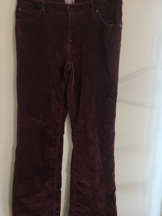 J. Jill Pants - J.Jill Boot Cut Stretch Corduroy Pants Plum Burgundy Size 6